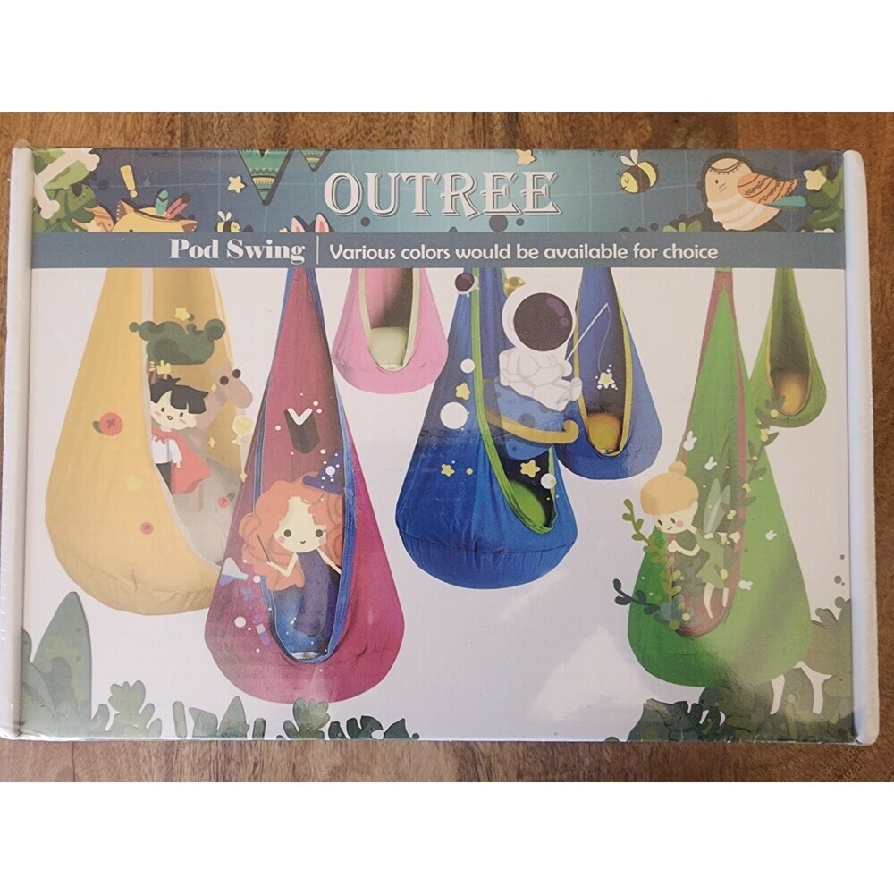 OUTREE Kids Sensory Pod Swing |Child Hammock Chair | Blue & Green